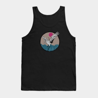 Chinese Bird Red-Crowned Crane Tank Top